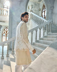 Nude Cut Work Bundi Set