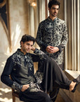 Black & Silver Kurta Set