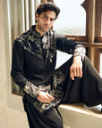 Black & Silver Kurta Set