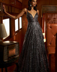 Charcoal Sequin Gown