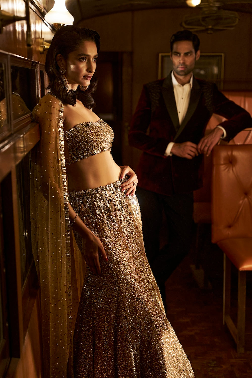 Crystal Gold Skirt Set - Ready to Ship