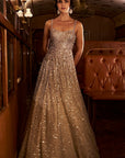 Nude Crystal Gown
