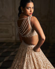 Nude Paisley Lehenga Set