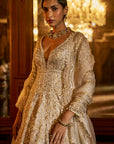 Silver Gold Jacket Lehenga Set - Ready to Ship