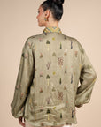 Sage Green Printed Shirt