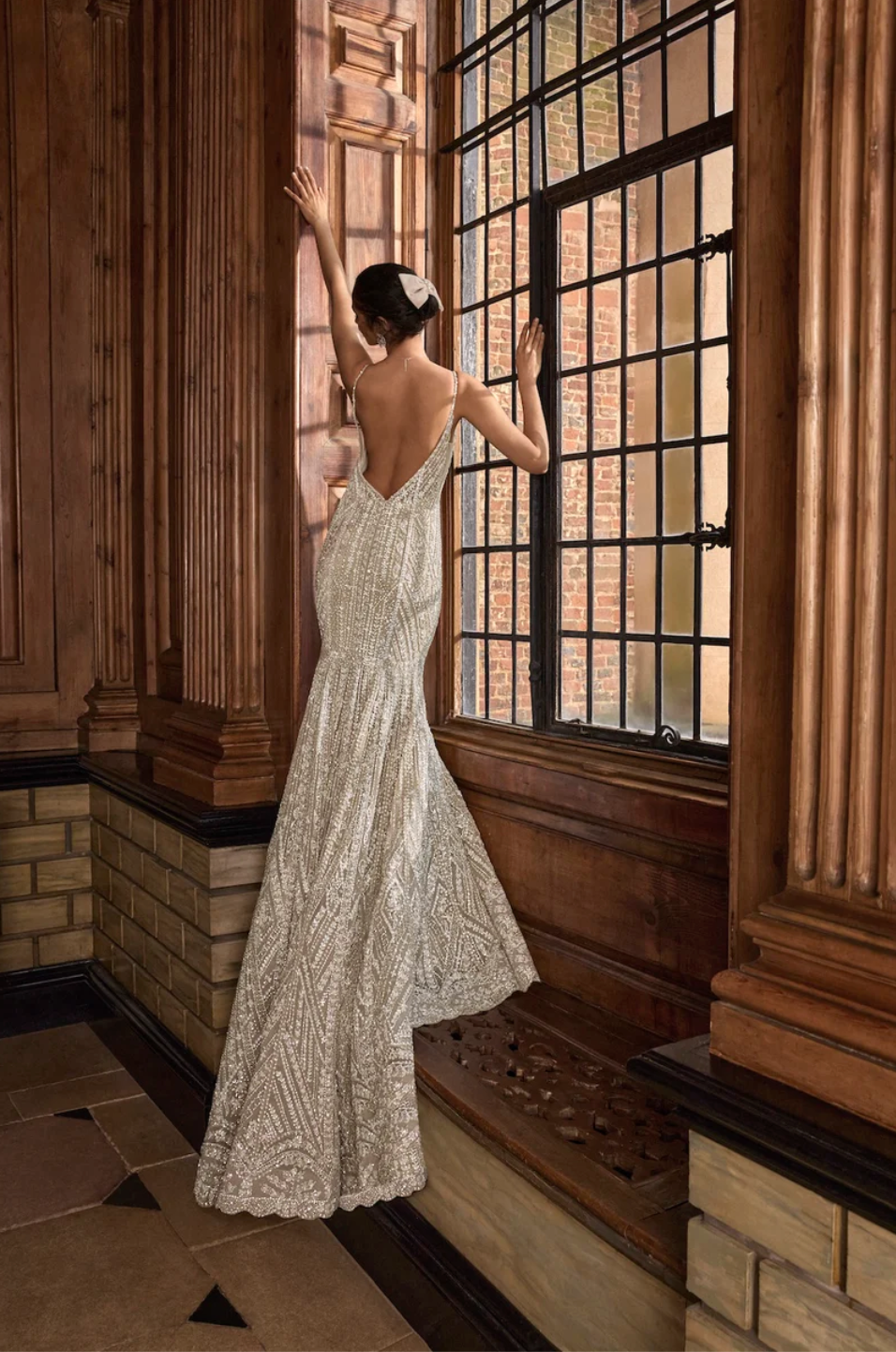 Champagne Sequin Gown 3