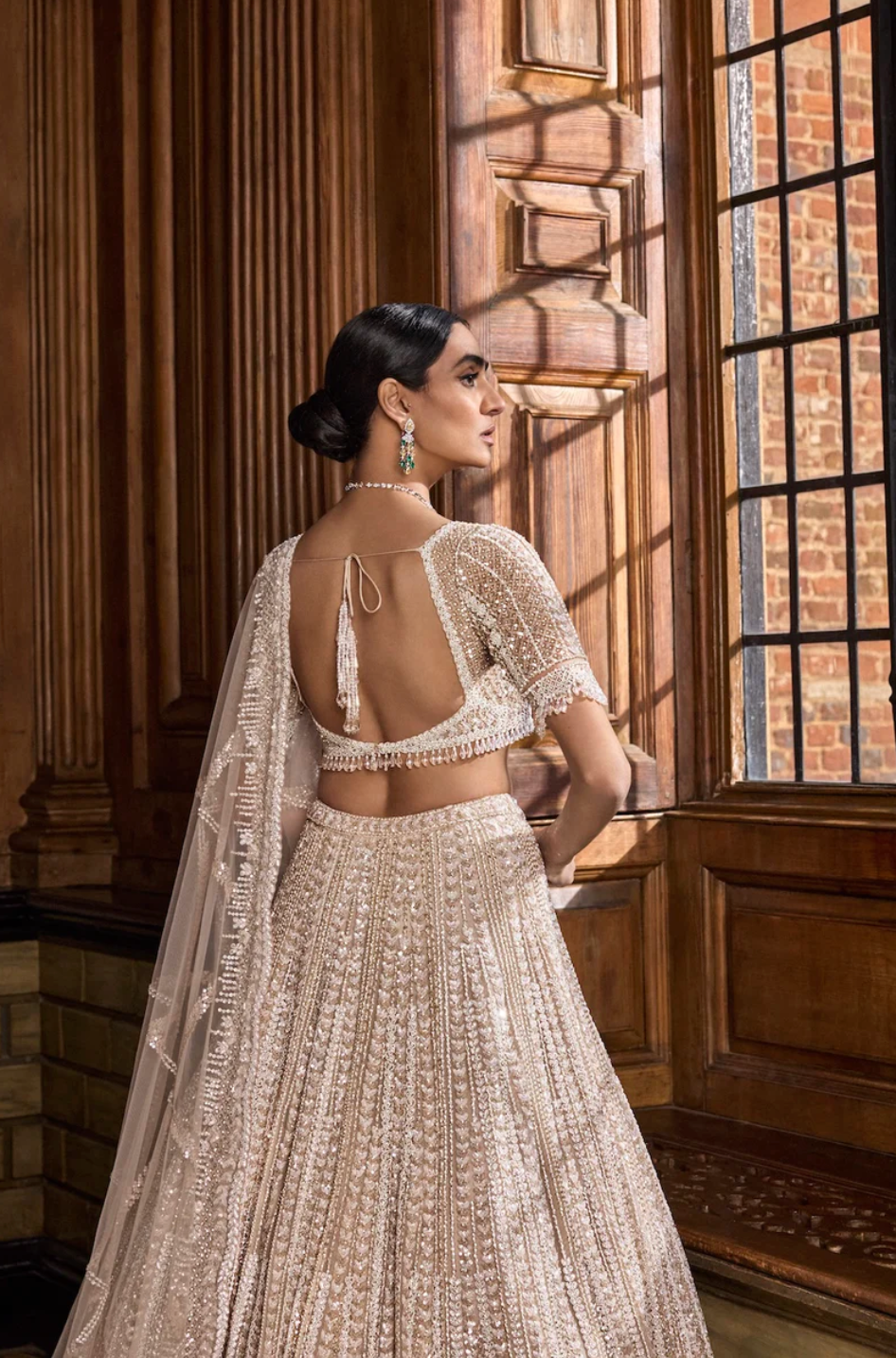 Champagne Pearl Lehenga Set 2