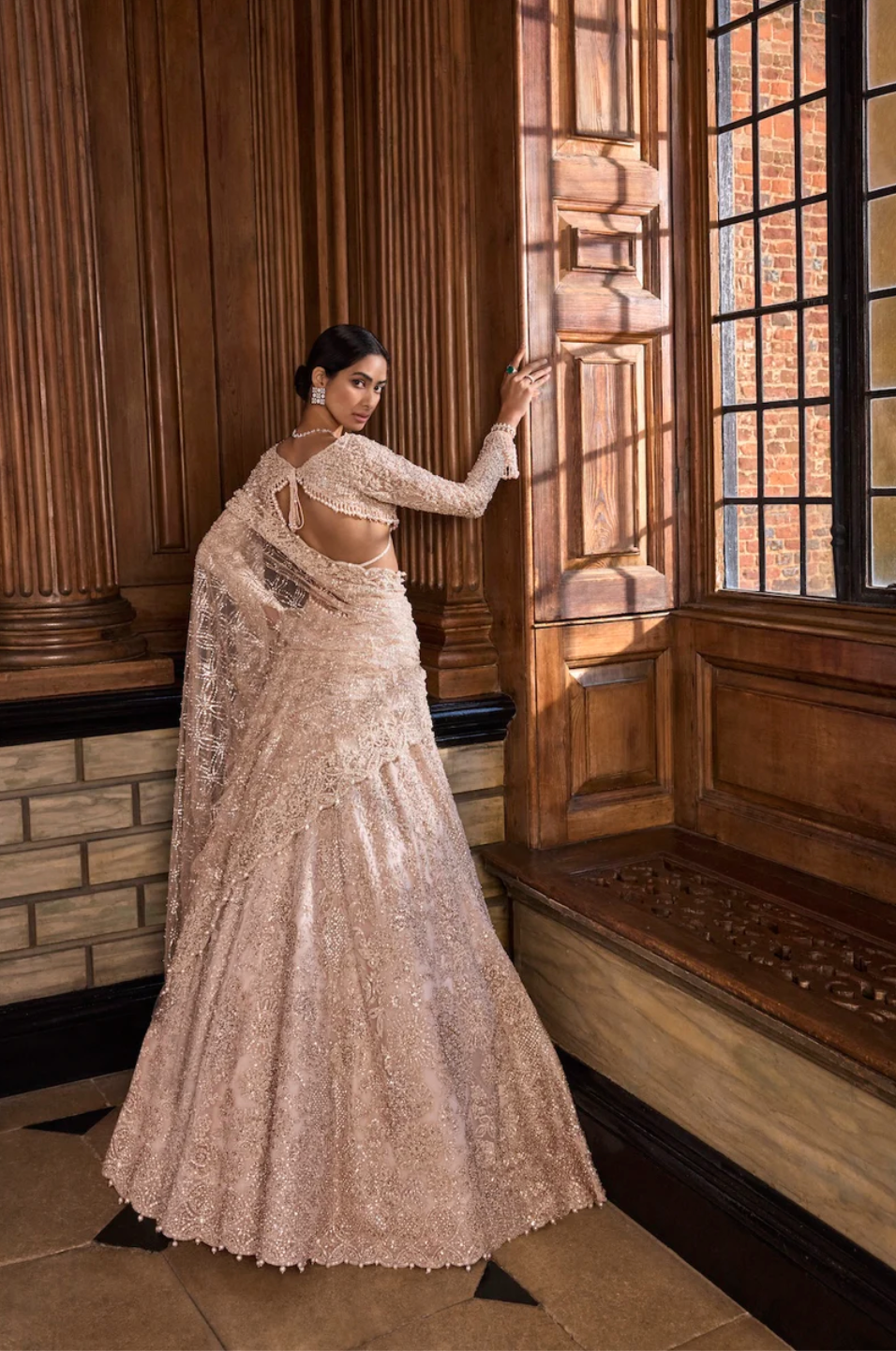 Rose Gold Lehenga Set 3