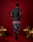 Sharf Kurta & Churidar Set with Bandhi