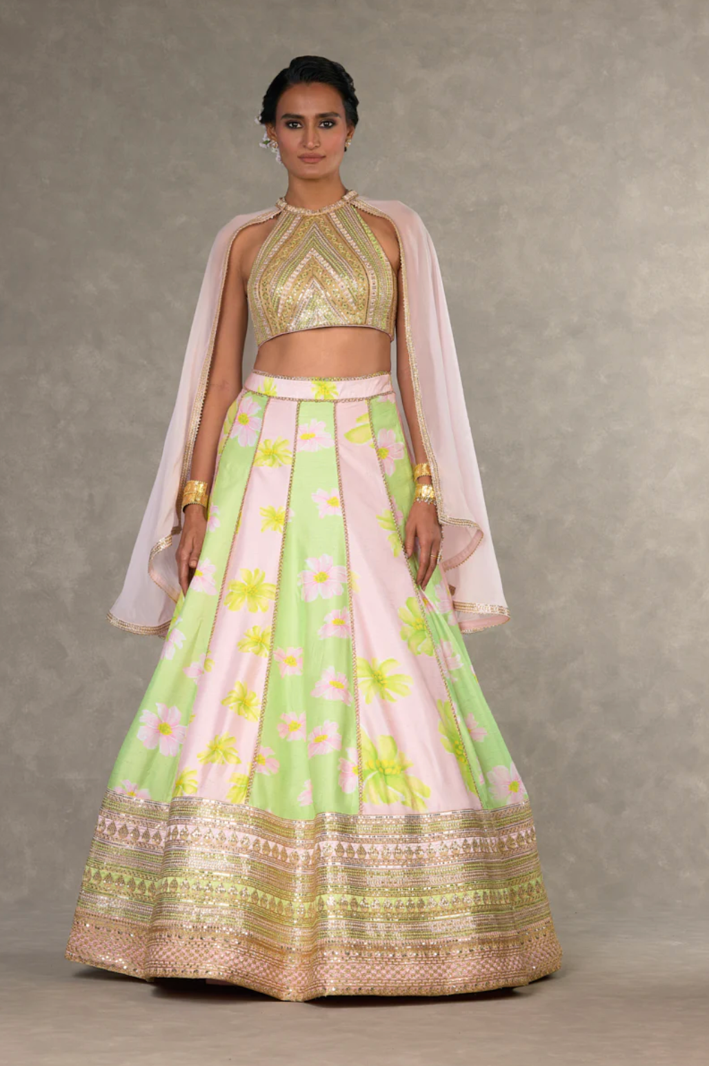 Summertime Parijat Sorbet Lehenga - Ready to Ship