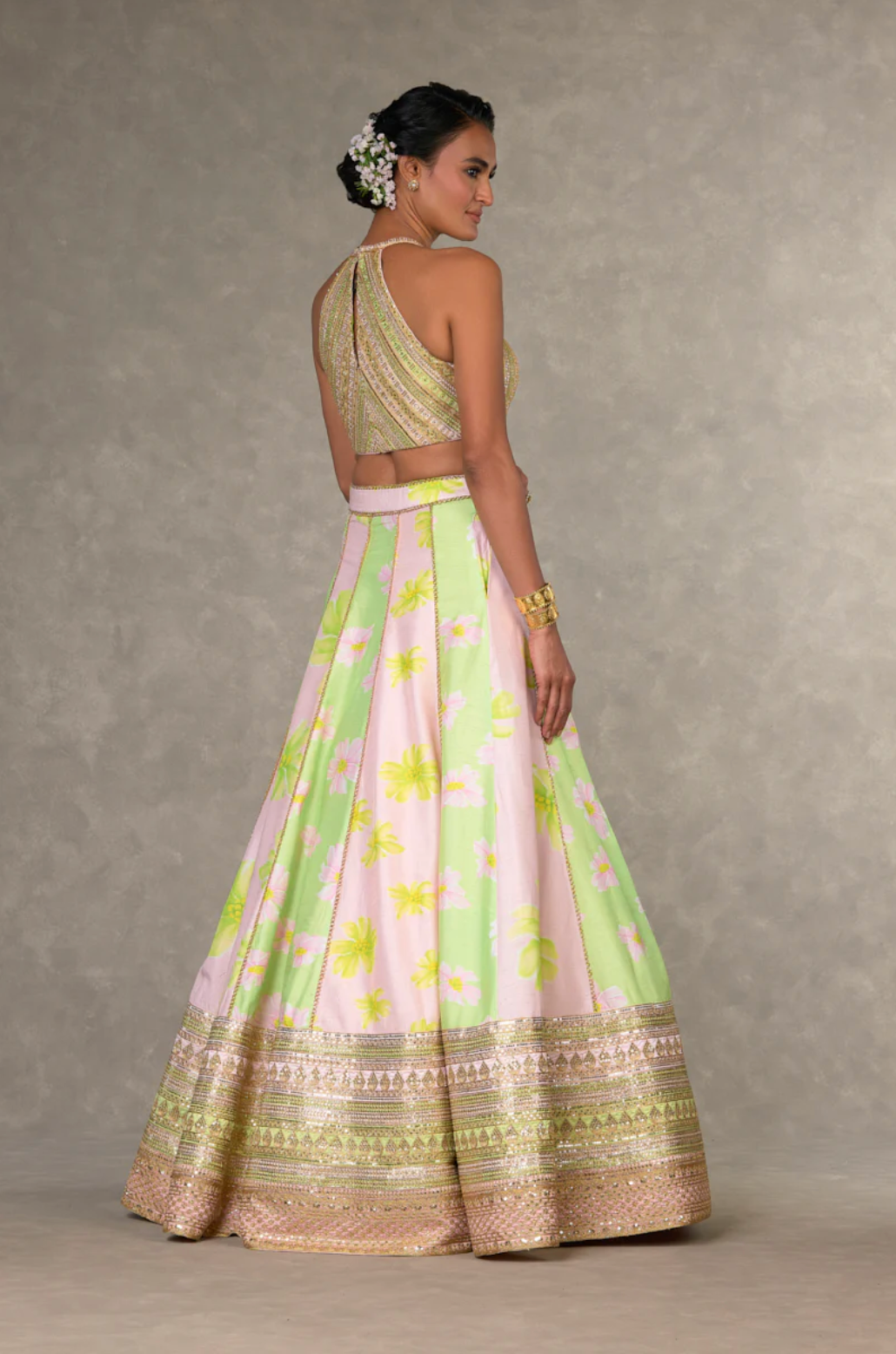 Summertime Parijat Sorbet Lehenga - Ready to Ship