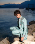Blue Felicia Contemporary Jacket Set