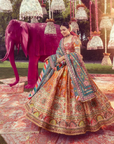 Orange Madhaniya Lehenga