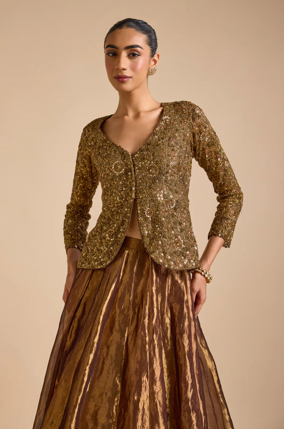Molten Gold Jacket Set - Ready to Ship