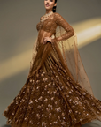 Copper Gold Lehenga Set