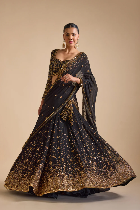 Black Mastaani Lehenga - Ready to Ship