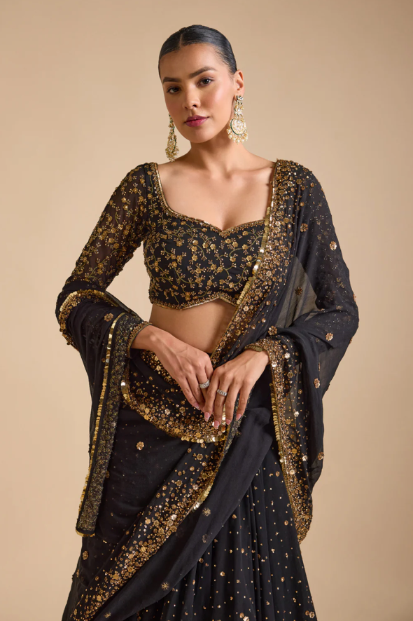 Black Mastaani Lehenga - Ready to Ship