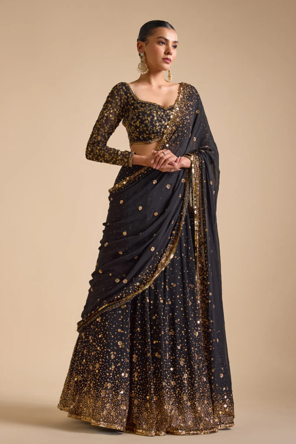Black Mastaani Lehenga - Ready to Ship