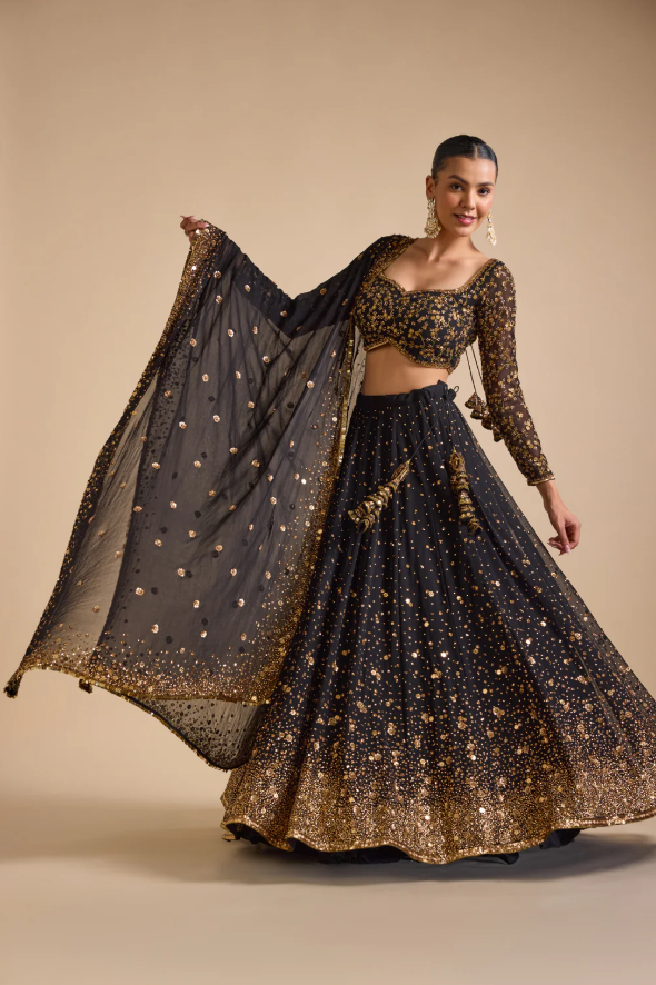 Black Mastaani Lehenga - Ready to Ship