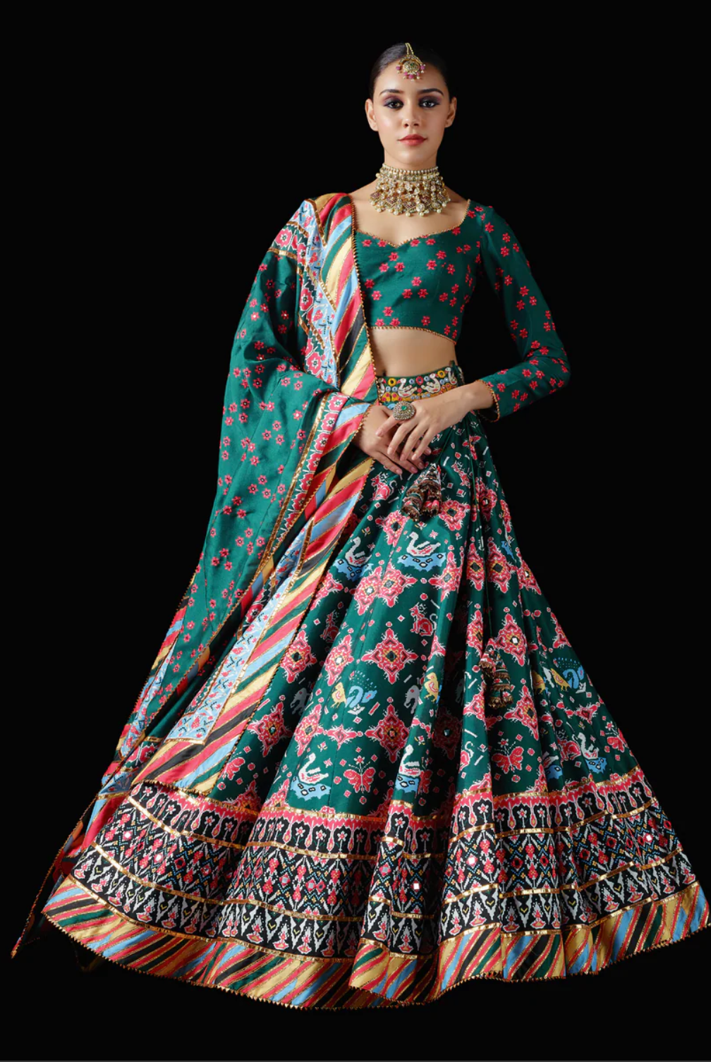 Popat Kunjar Lehenga - Ready to Ship