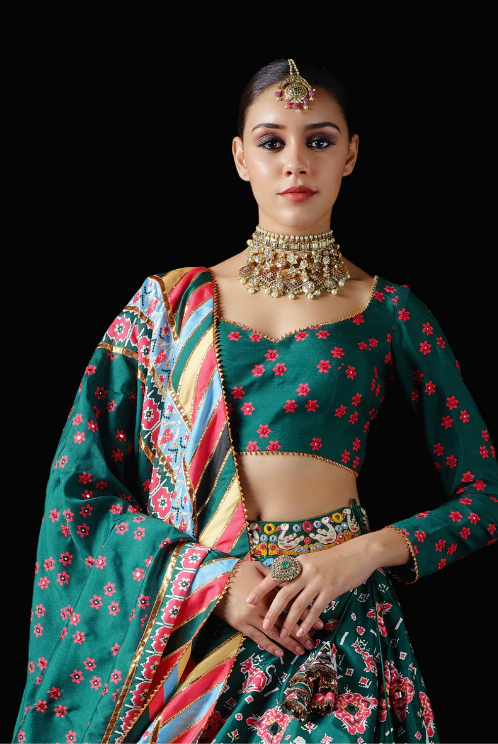 Popat Kunjar Lehenga - Ready to Ship