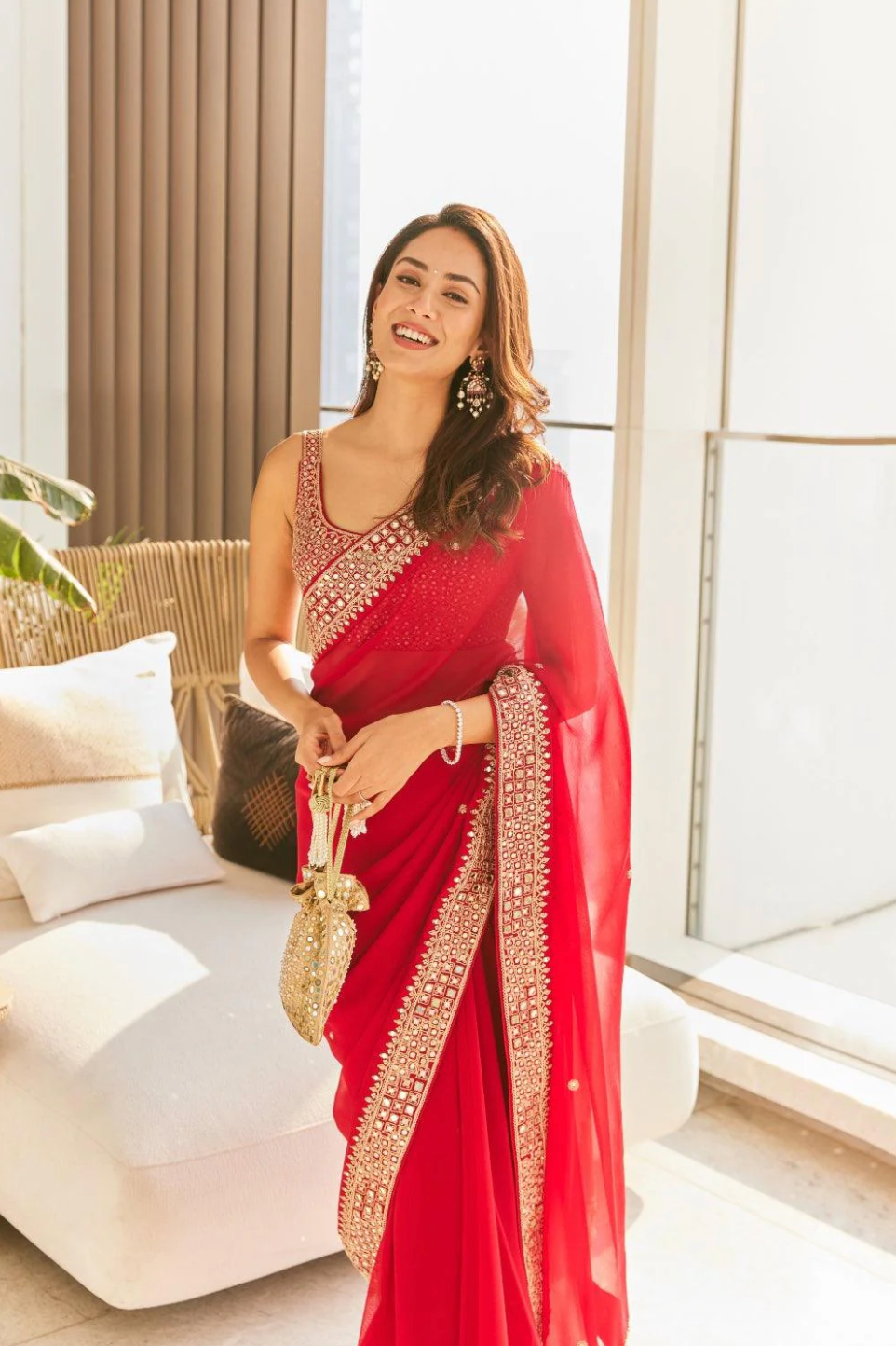 Classic Surkh Laal Saree Set - Ready to Ship