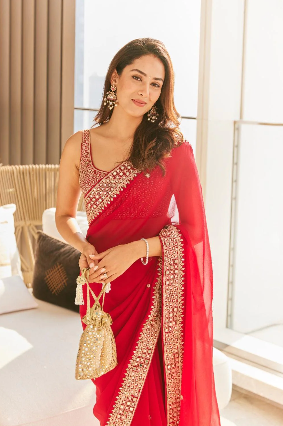 Classic Surkh Laal Saree Set - Ready to Ship