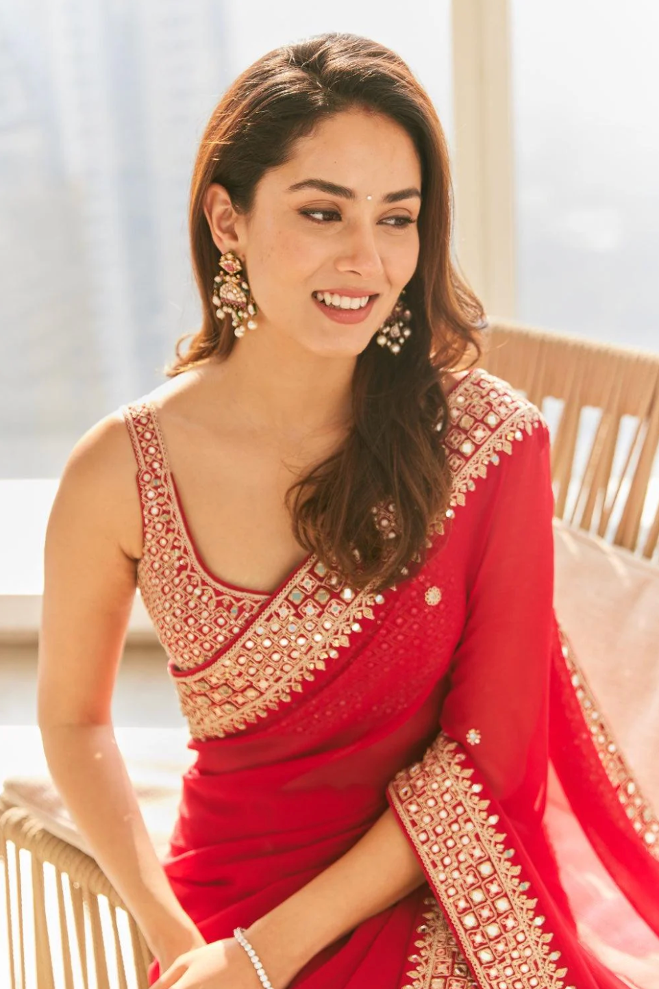 Classic Surkh Laal Saree Set - Ready to Ship