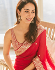 Classic Surkh Laal Saree Set - Ready to Ship