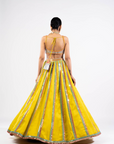 Moss Green Mirror Seam Lehenga Set