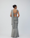 Crystal Grey Sequins Embroidered Lehenga Set