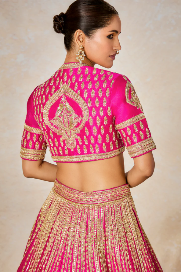 The Gulaab Cham Cham Lehenga - Ready to Ship