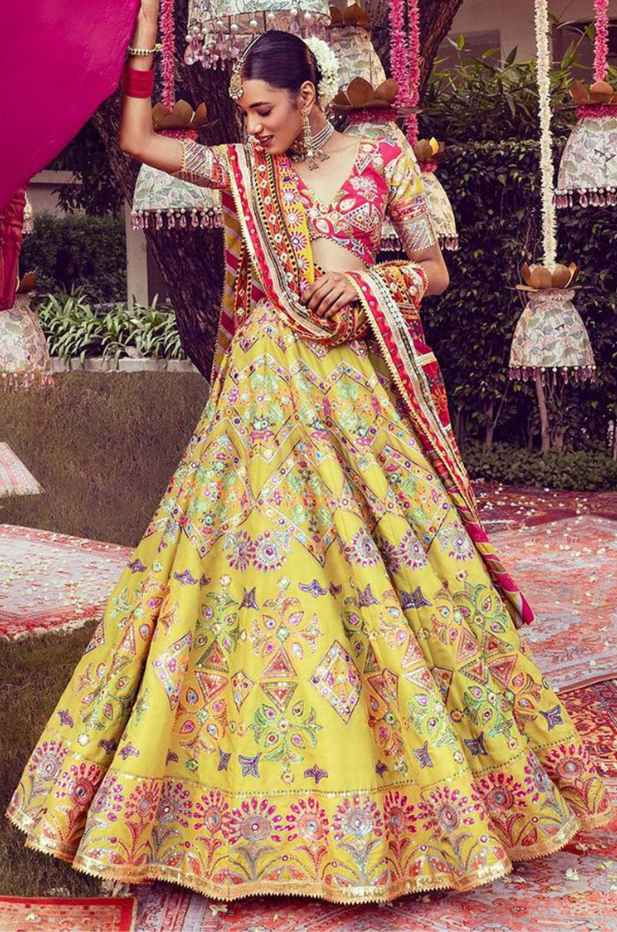 Yellow Madhaniya Lehenga - Ready to Ship