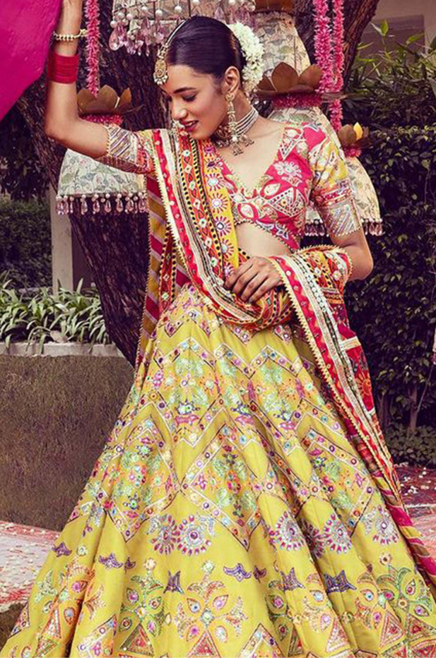 Yellow Madhaniya Lehenga - Ready to Ship