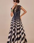 Chevron Anarkali Set