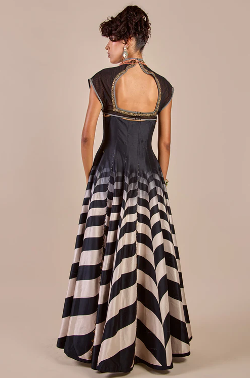 Chevron Anarkali Set