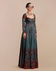 Cerulean Blue Anarkali