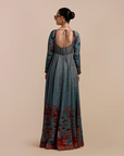 Cerulean Blue Anarkali
