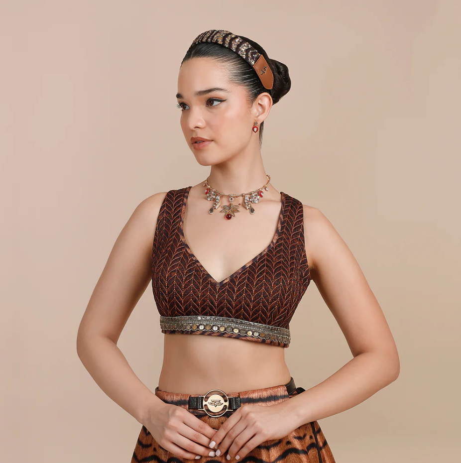 Tiger Print Skirt Set