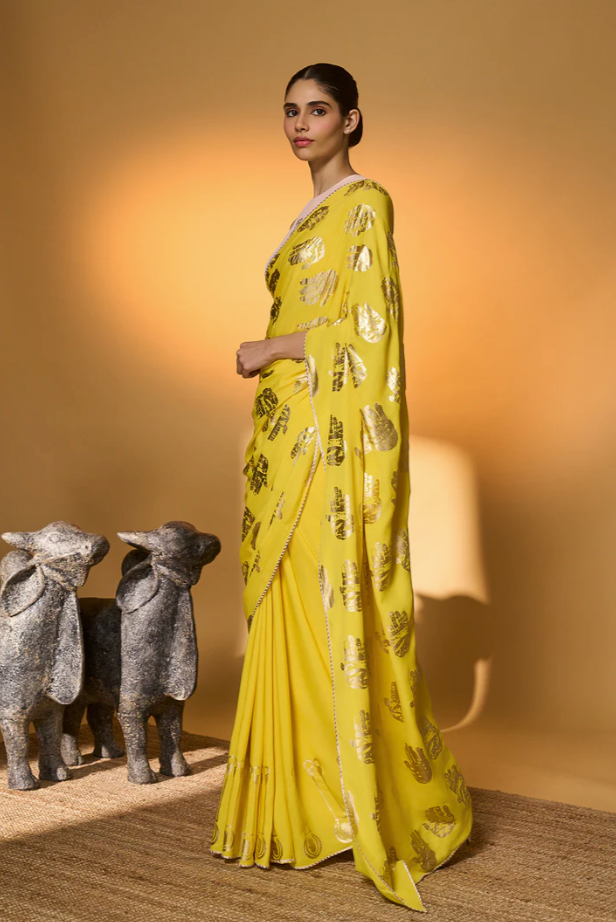 Yellow Haath Saree
