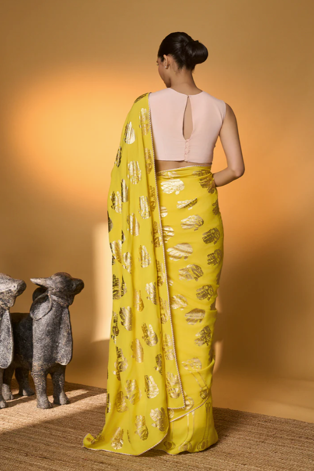 Yellow Haath Saree