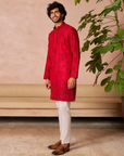 Red Kurta Set - Ready to Ship