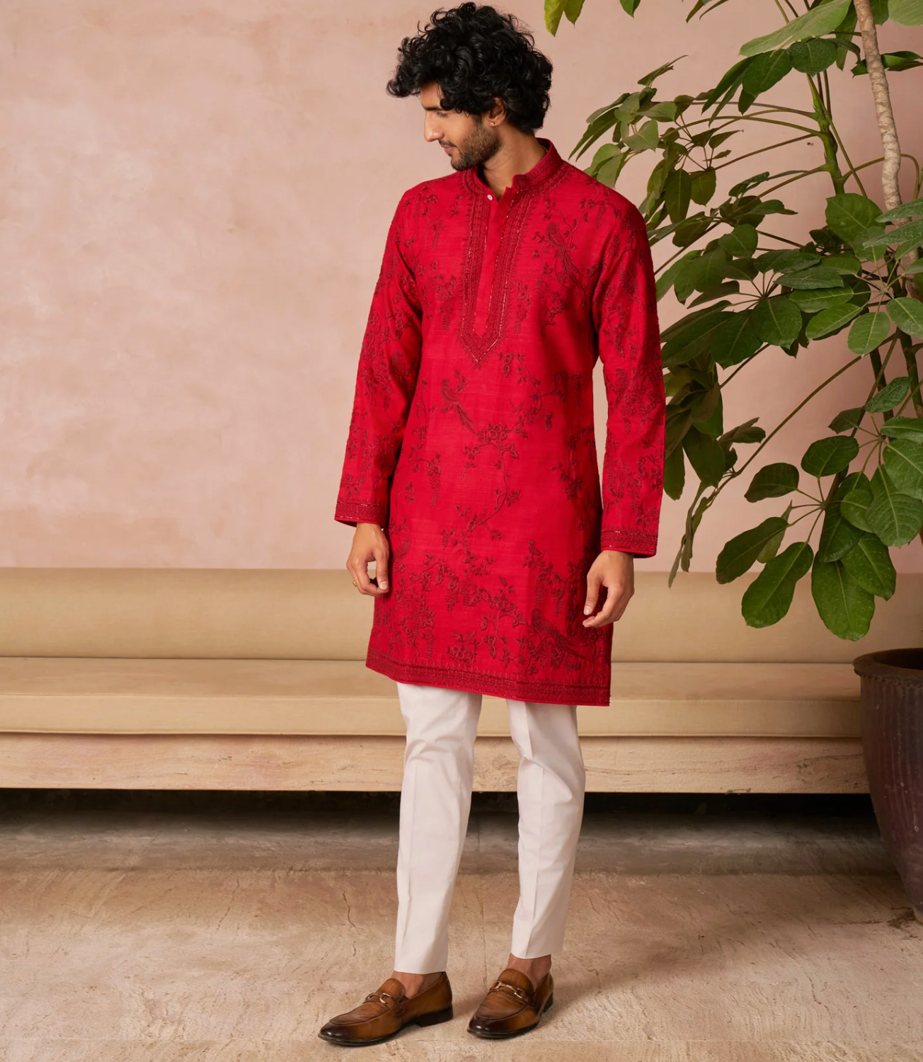Red Kurta Set - Ready to Ship