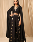 Black Vintage Fiona Palazzo Set - Ready to Ship