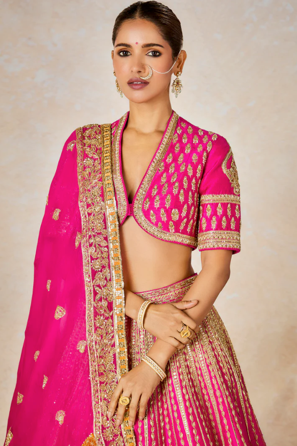 The Gulaab Cham Cham Lehenga - Ready to Ship