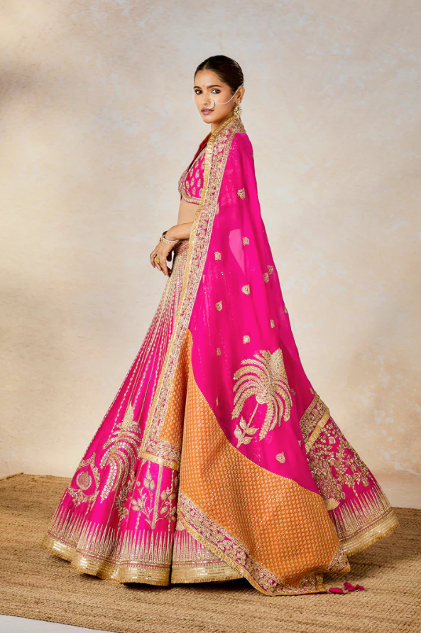 The Gulaab Cham Cham Lehenga - Ready to Ship