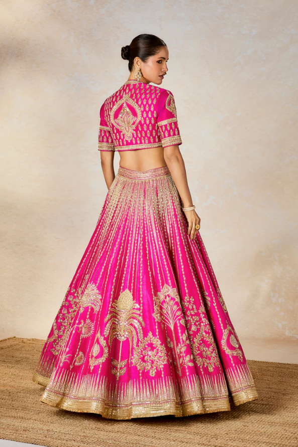 The Gulaab Cham Cham Lehenga - Ready to Ship