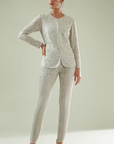 Embellished Jacket with Pant - Ready to Ship