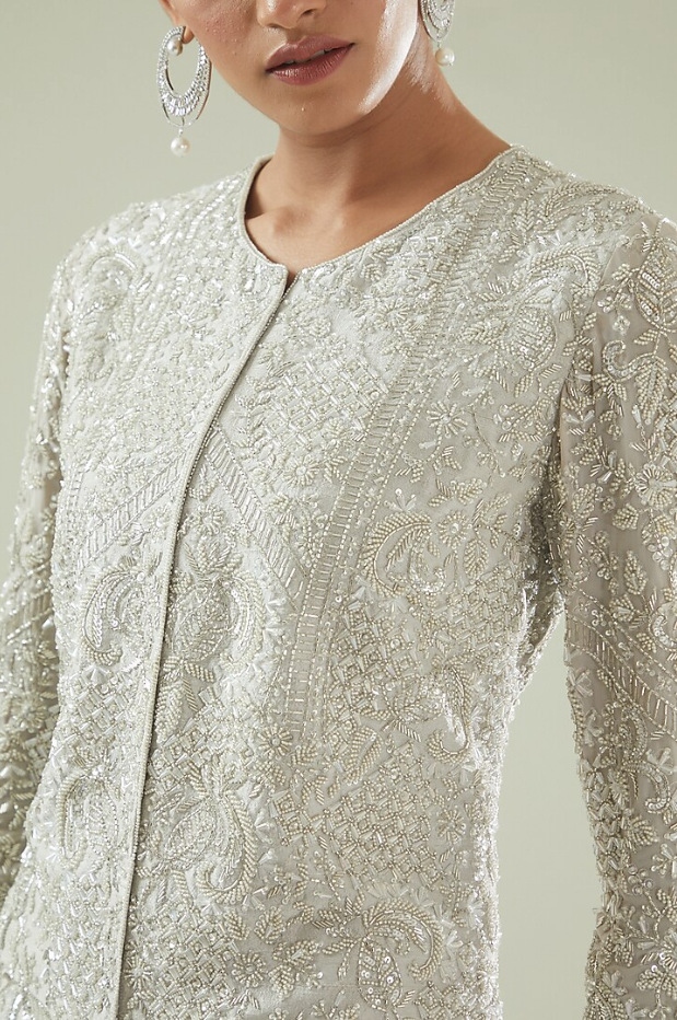 Embellished Jacket with Pant - Ready to Ship