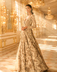 Slate Grey Floral Gown